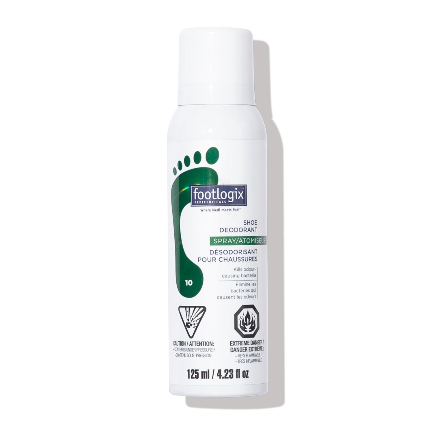 Desodorante Refrescante Para Zapatos 125ml Footlogix