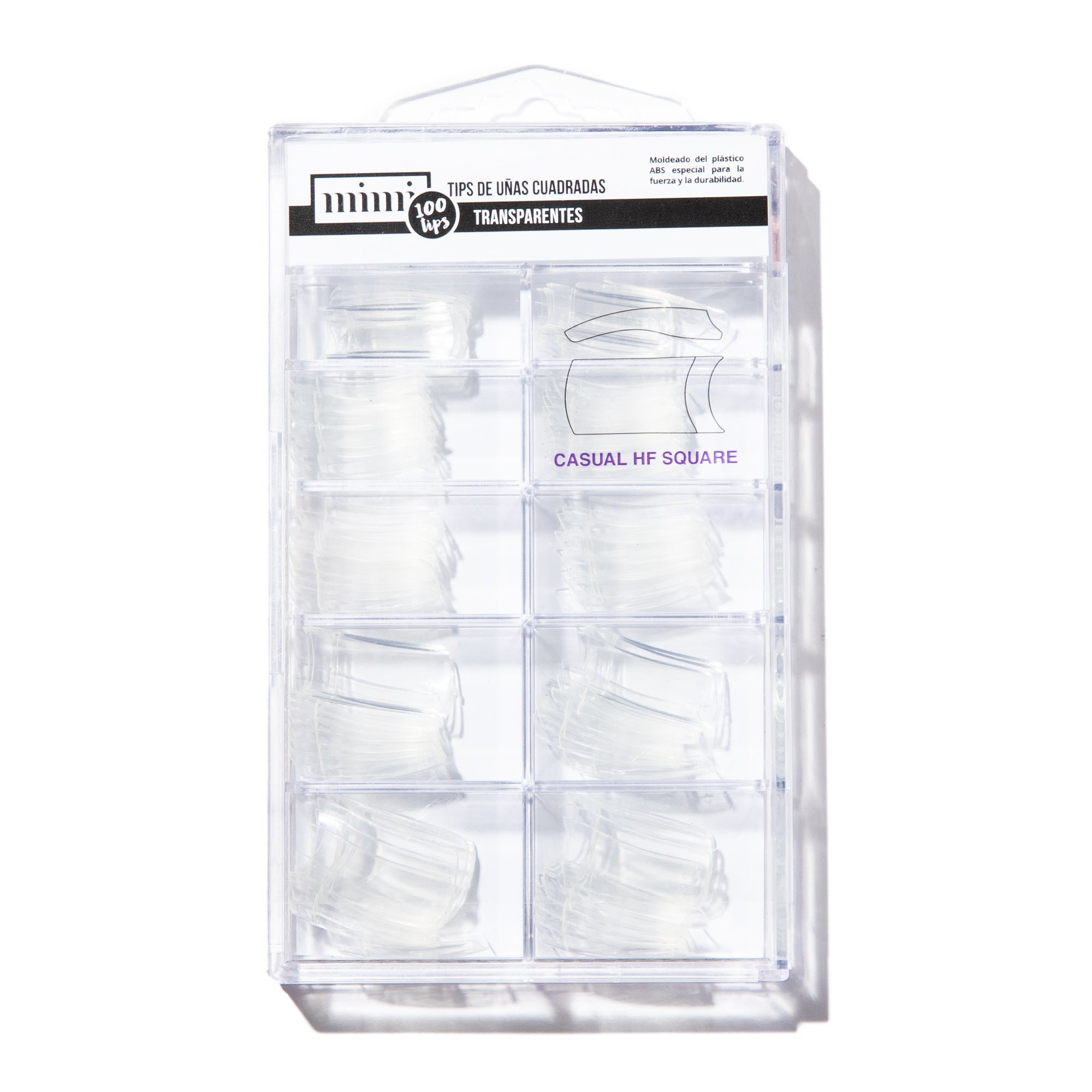 Tips Uñas Transparente 100 Pcs Mimi